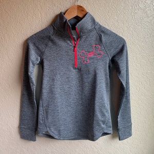 Girls Under Armour 3/4 Zip Pullover